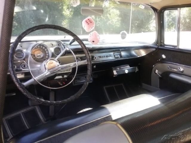1957 chevrolet bel air 4 door sedan,283ci v8,automatic,steel body,pearl rose