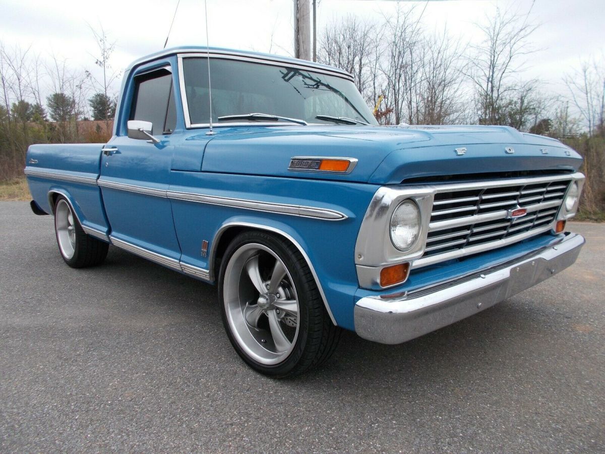 1968 ford f-100 ranger short bed pickup hot rod shop truck 1969 1970 1971 1972