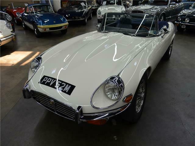 1974 jaguar xke v12 series iii 30354 miles white convertible 5.3l v12 manual