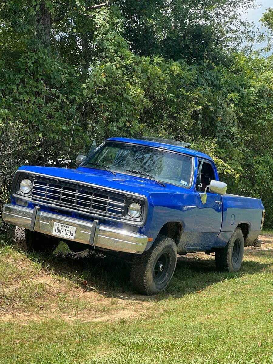 1976 dodge d150 blue 4wd automatic