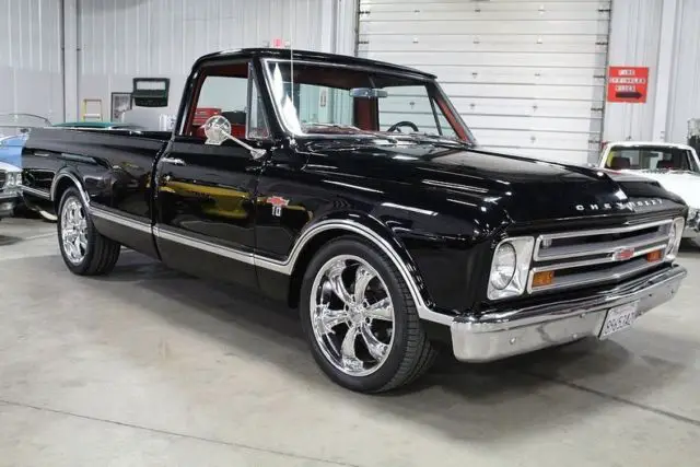 1967 chevrolet c-10 66607 miles black pickup truck v8 automatic