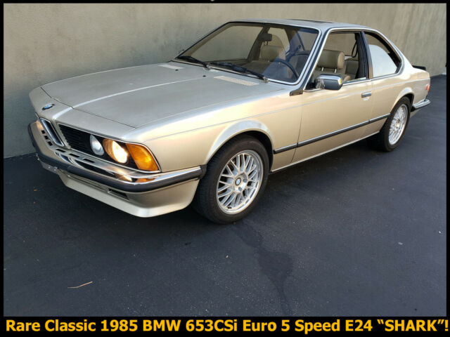 classic 1985 bmw e24-chassis european version 635csi 5 speed shark nose coupe!
