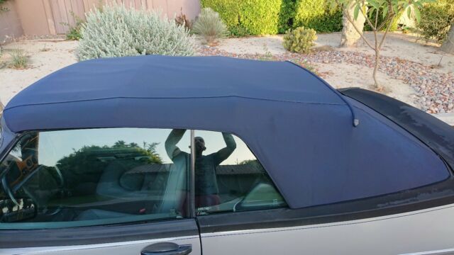 previously cherished 900 turbo convertible / platana gray / blue top / gray lthr