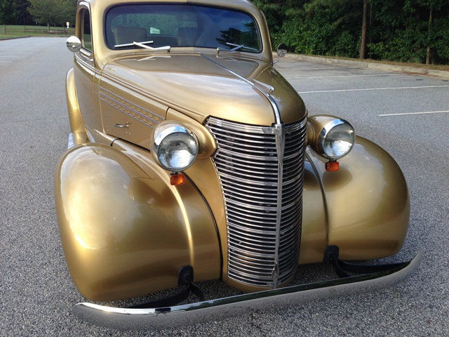 1938 chevy 5 window coupe ls1 5.7 corvette 4l60e pw ps disc all steel vintage ac