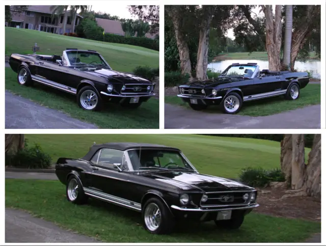 1967 ford mustang convertible tripleblack 302 5spd t5 gt pack ac discbrake ptop
