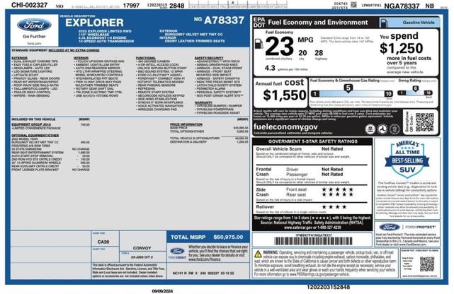 2022 ford explorer limited