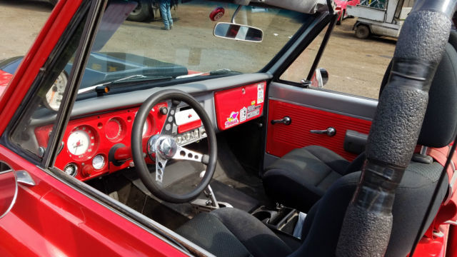 1971 red chevy c10 pick up