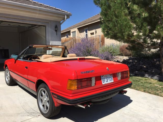 1989 maserati bi-turbo spyder