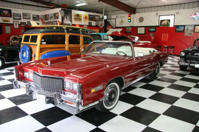 1976 cadillac eldorado convertible - ultra low miles - classic collection car