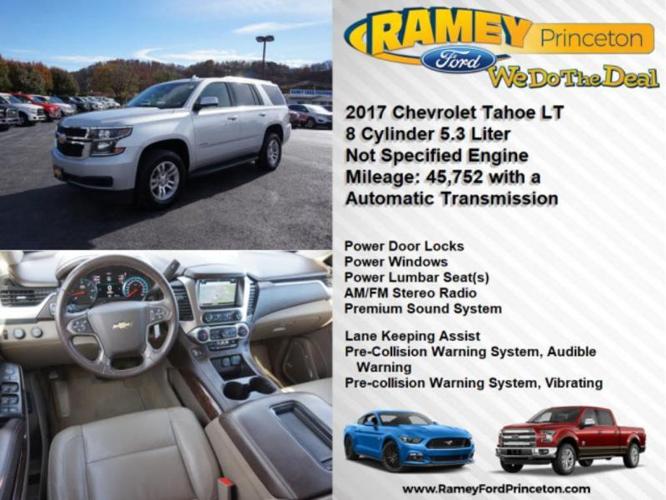 2017 chevrolet tahoe lt 4x4 lt 4dr suv for sale in elgood, west virginia