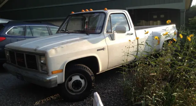 barn find: 1987 gmc sierra grande 3500 truck - just 1048 miles! dually. classic