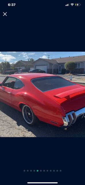 1970 oldsmobile cutlass supreme coupe red rwd manual black