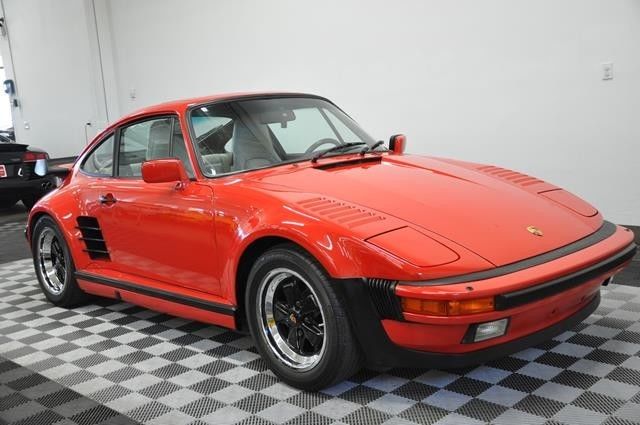 1988 porsche factory slantnose coupe guards red/linen only 26900 miles