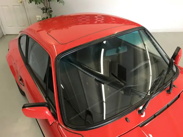 1985 porsche 911 carrera coupe - 1 owner - serviced - history - 5 spd - red/blk