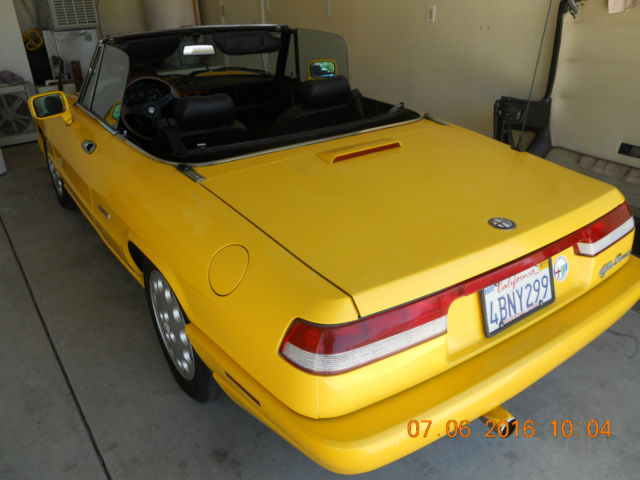 1992 alfa romeo spider base convertible 2-door 2.0l