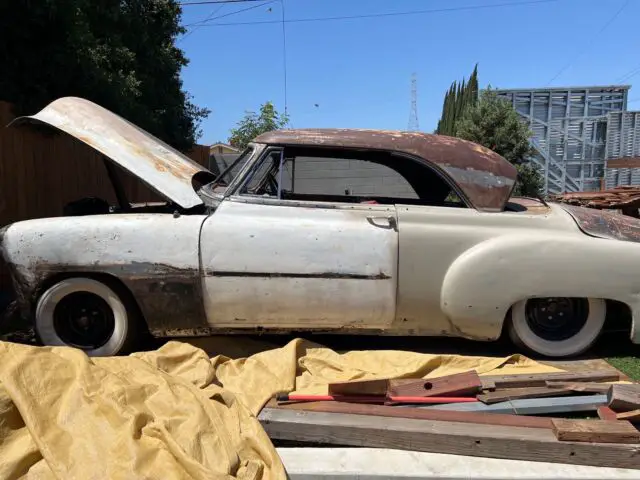 1951 chevrolet bel air coupe white rwd manual 185