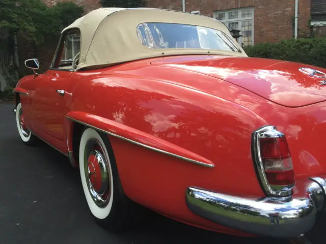 wonderful colors, concours quality restoration, low miles, both hard/soft tops