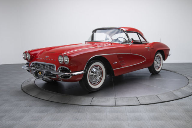 1961 chevrolet corvette 2410 miles roman red convertible 283 v8 4 speed manual