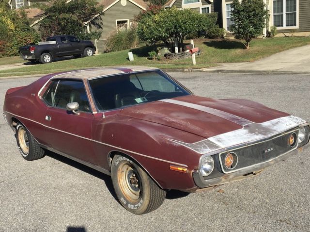 '72 amc amx , barn find, 360 // automatic, ac ,53k miles, miles, $7500