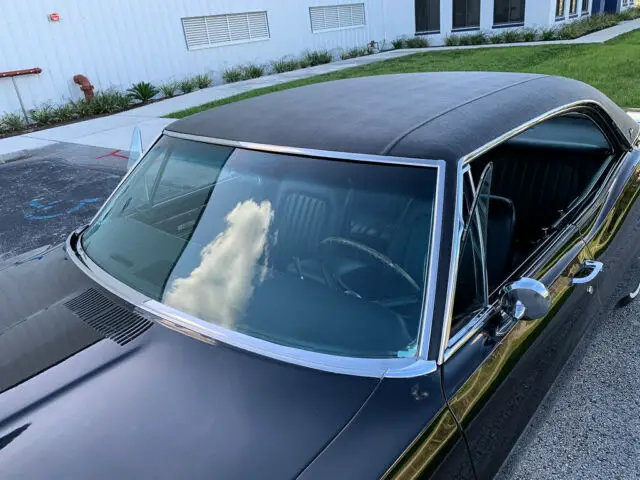 1967 pontiac bonneville 4 door coupe black on black not gto catalina grand prix