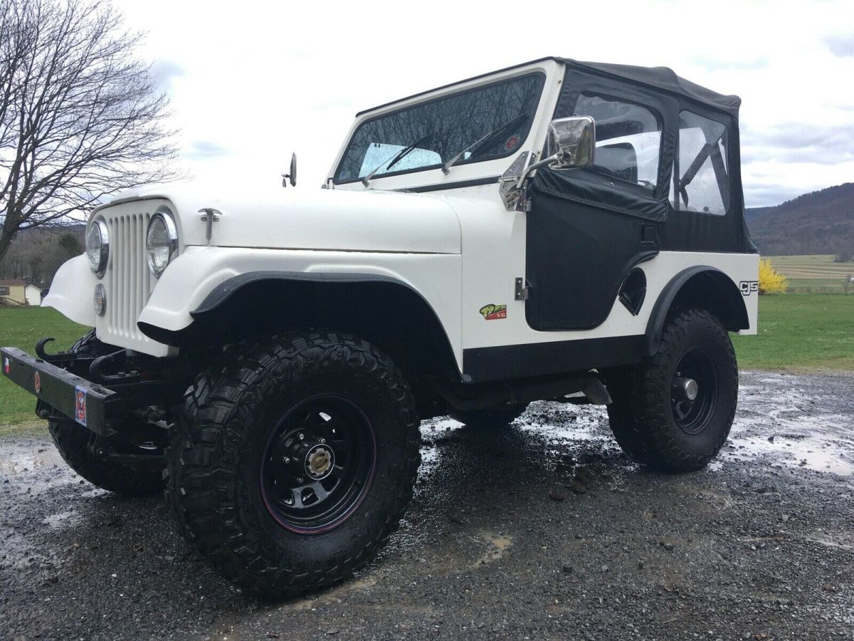 1969 willys cj-5 white 4wd manual