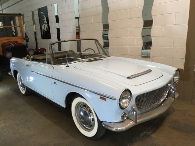 1959 fiat 1200 cabriolet vetture speciale. all original. very solid car