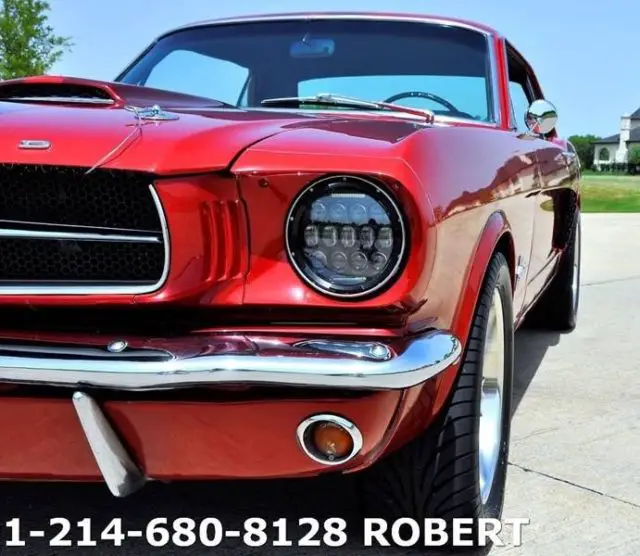 1965 ford mustang restomod 35,341 miles red coupe v8 4.9l automatic