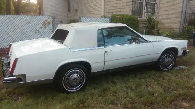 1984 convertible eldorado white and red interior runs& drives