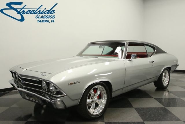 1969 chevrolet chevelle malibu 85844 miles cortez silver coupe 350 v8 4 speed ma