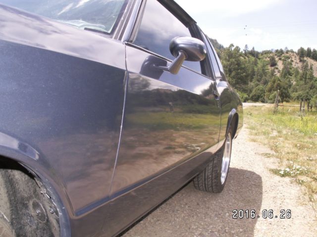 attention-getting blue/blue 1984 monte carlo ss rare bench seat