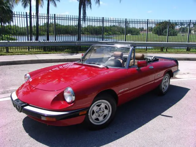 1990 alfa romeo spider veloce 80k miles no reserve rust free great condition