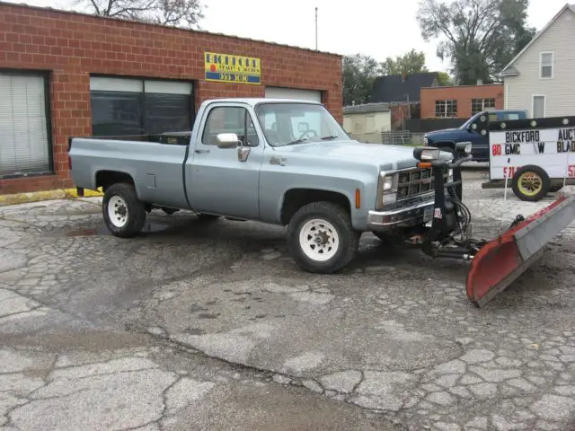 1980 gmc sierra classic 2400 pickup 4 x 4 boss snowplow tommy liftgate chevy