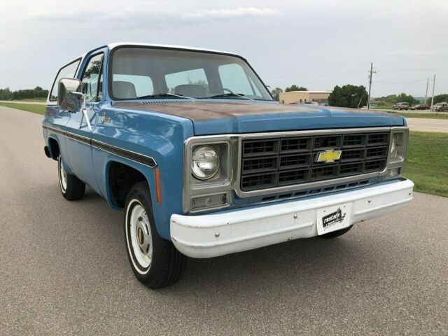 1979 chevrolet blazer, ac, hard to find 2wd square body, clean, blue