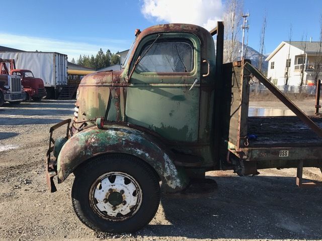 1941 1942 1946 gmc 350 series coe flatbed truck cabover ratrod patina chevrolet