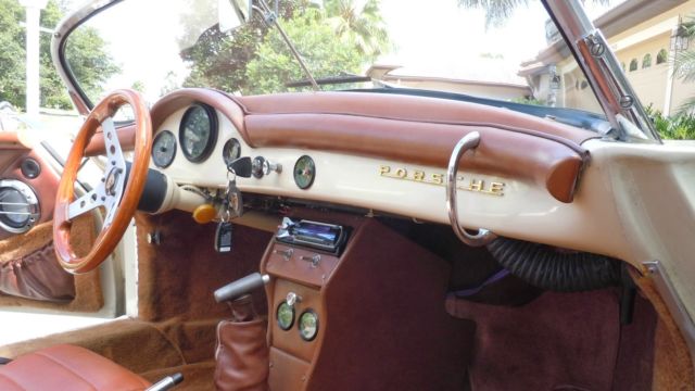 porsche 356 speedster cabriolet, upgraded engine, flared fenders
