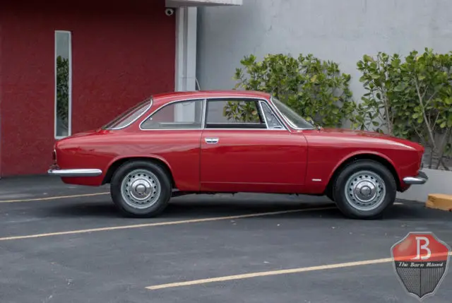 1965 alfa romeo giulia sprint gt 75307 miles rosso coupe 1600cc 5 speed manual
