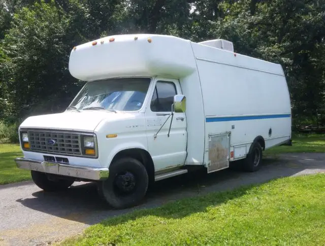 1987 ford custom mobile office classroom rv van - e-350 7.5l gas v8, autotrans