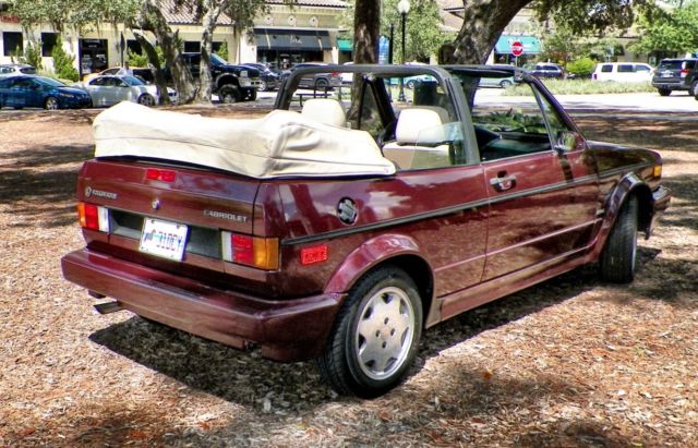 excellent volkswagen cabriolet collectors edition - low miles