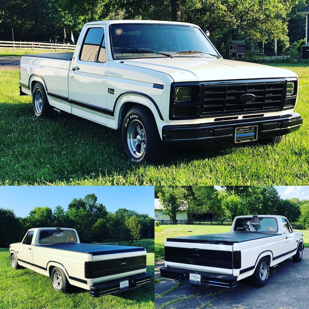 1986 ford f-150 pickup white rwd automatic lariat