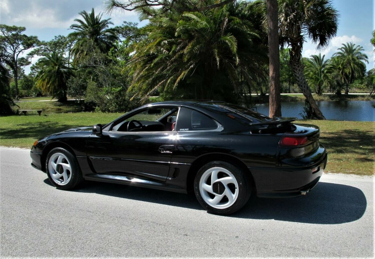 1991 dodge stealth r/t twin turbo, awd, rare black over red leather, 42k miles