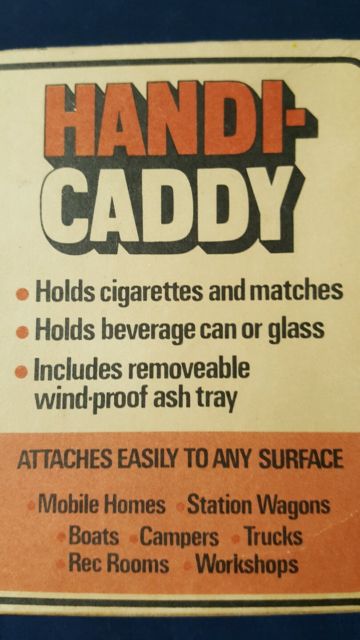 a vintage very rare handi-caddy which includes eye glass holder w/ very nice box