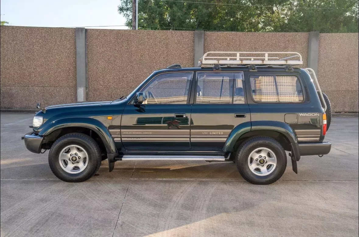 1993 toyota land cruiser wagon suv green vx limited