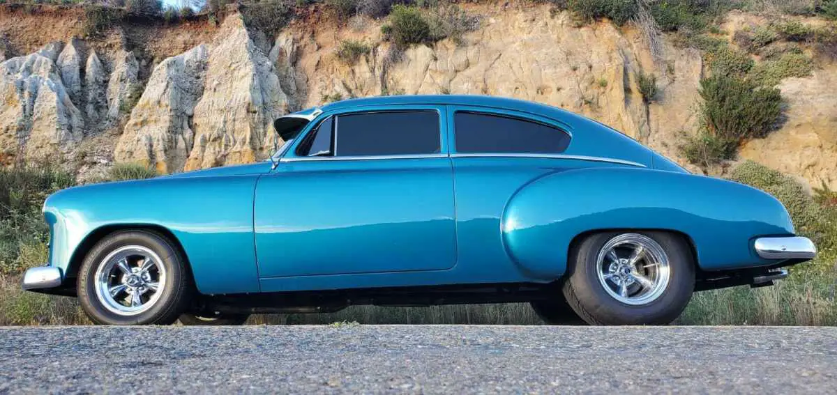 1949 chevy fleetline fastback restomod california show car, mini-tubbed, $28,500