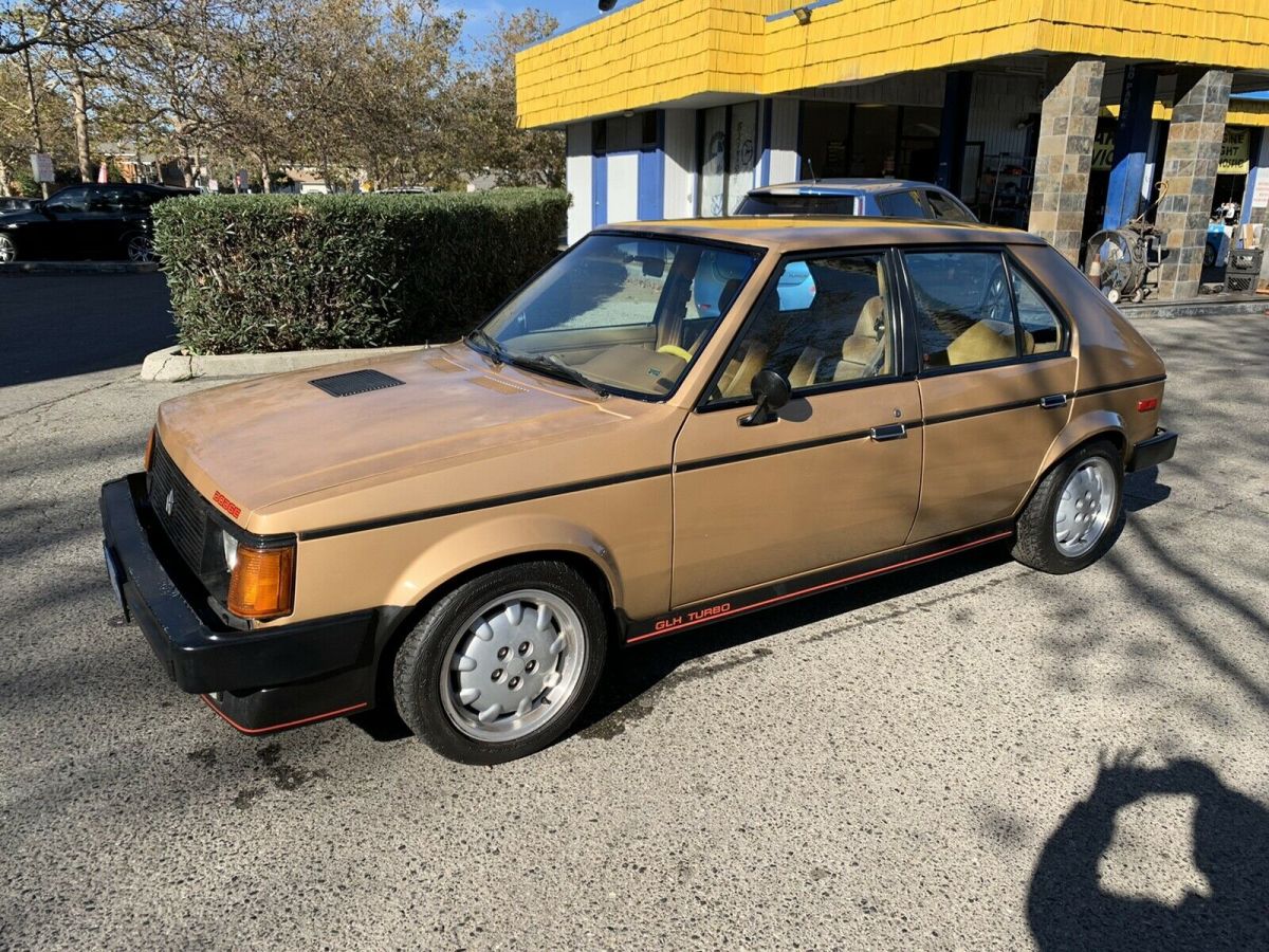 1985 dodge omni glh hatchback brown fwd manual