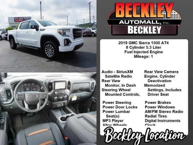 new 2019 gmc sierra 1500 4x4 crew cab at4 beckley, wv 25801 for sale in beckley, west virginia