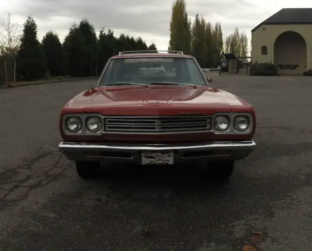 1969 plymouth satellite wagon h-code 383-4 r6 red original paint survivor 69 383