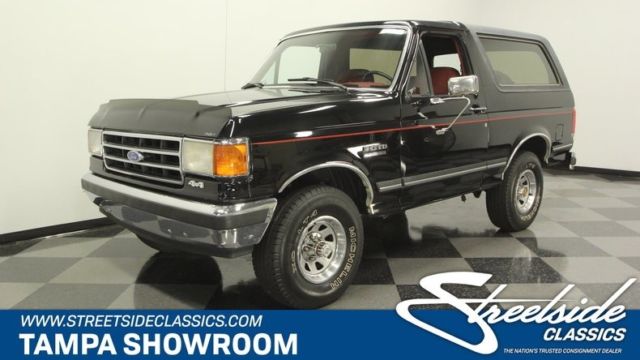 1990 ford bronco xlt 4x4 suv 5.8 liter v8 4 speed automatic w/ overdrive classic