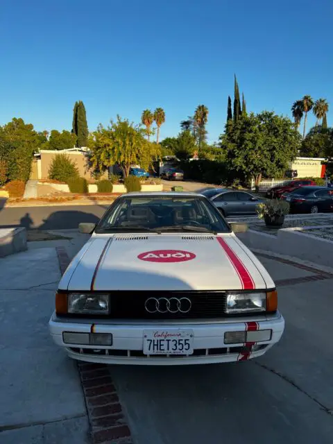 1986 audi coupe coupe white fwd manual
