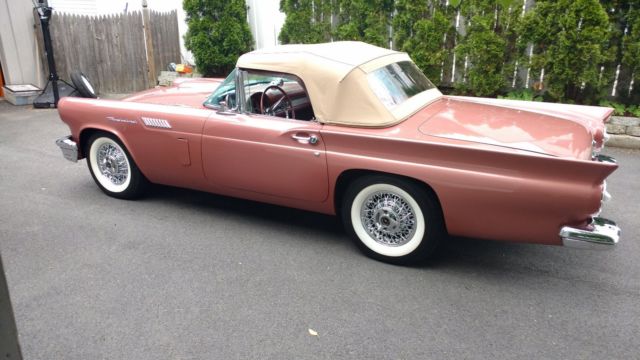 ford 57 thunderbird rare bronze california car tbird t bird roadster convertable