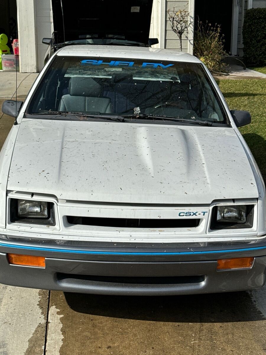 1988 dodge shadow white shelby